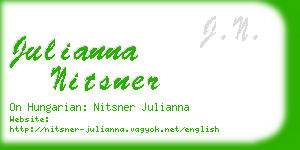 julianna nitsner business card